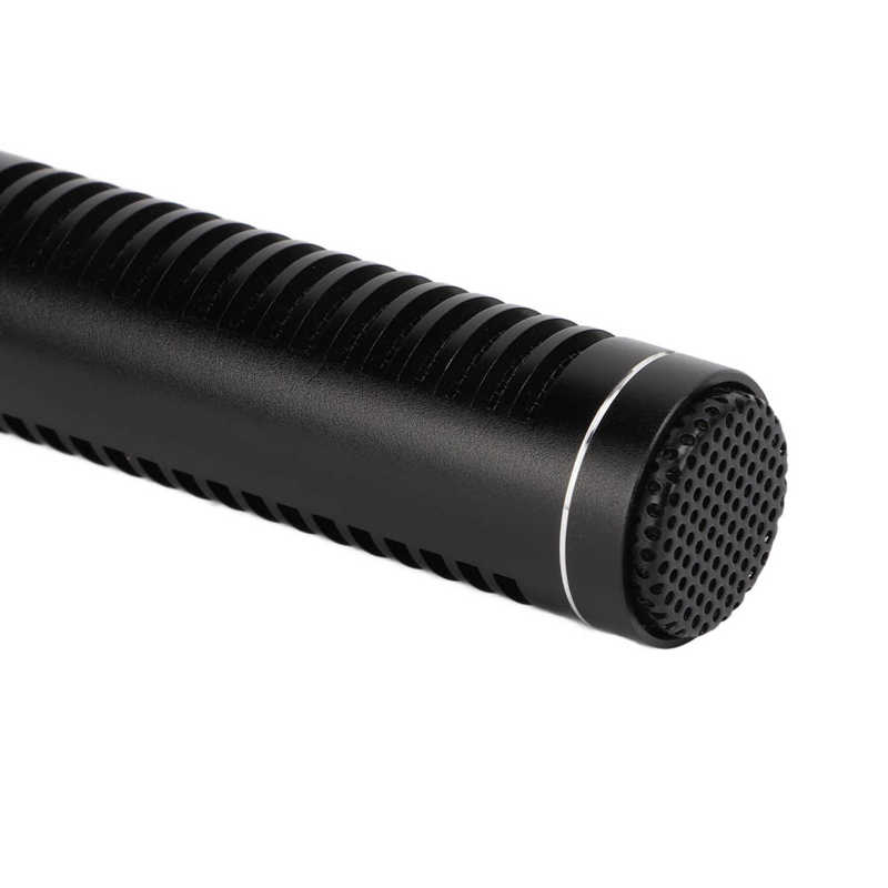 Condenser Mic Interview Microphone 3P XLR with Shoe Clip for Meeting