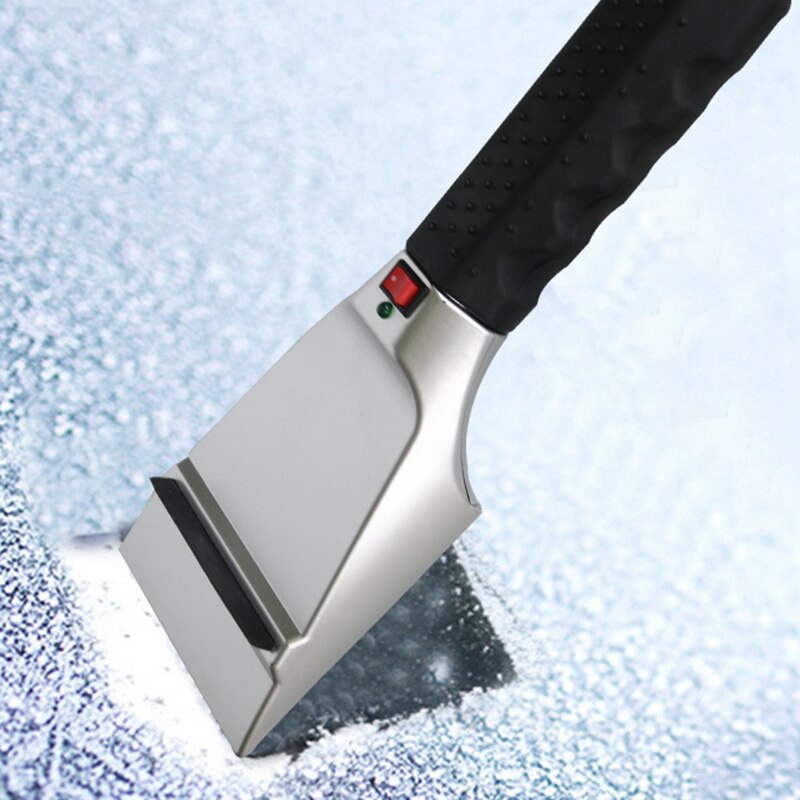 Elektryczna podgrzewana skrobaczka robić szyb samochodowych c-igarette lżejsze usuwanie śniegu łopata przednia szyba odszranianie czyste narzędzia