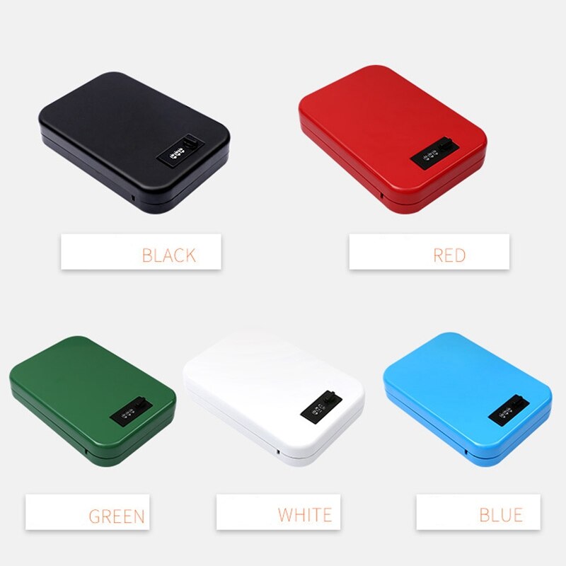 Key Safe Box Portable Car Auto Safe Valuables Wallet Jewelry Storage Box Safe Deposit Box Safe Strongbox