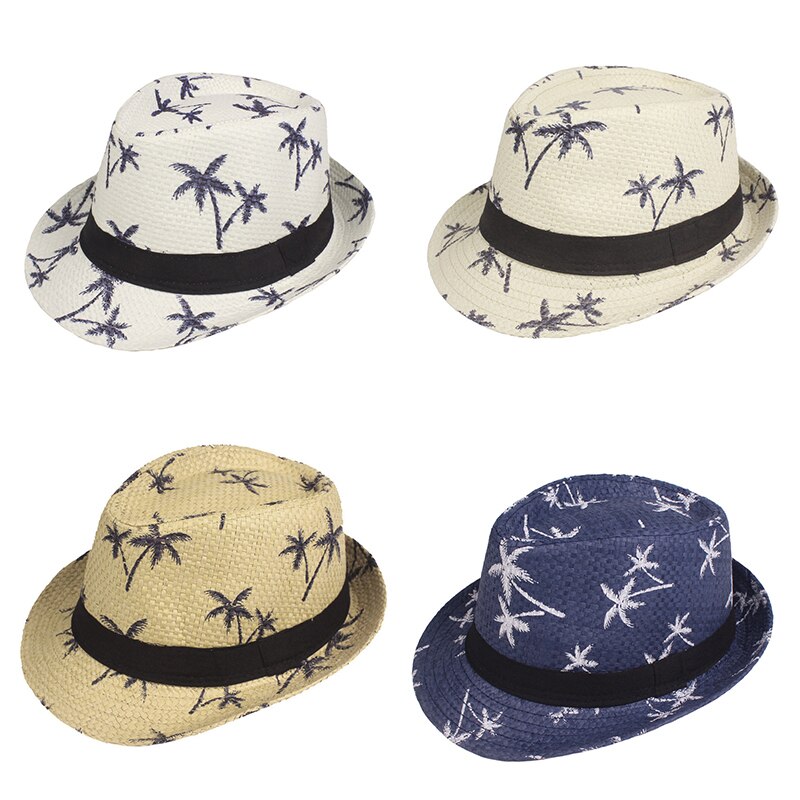 Los niños de verano sombrero de paja bebé sombreros niños sombrero Jazz de Panamá al aire libre gorra de playa para sol