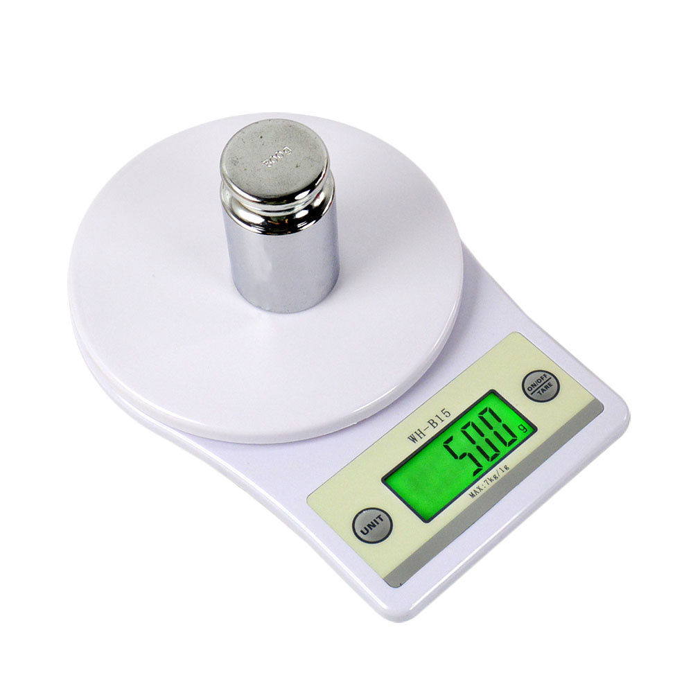 Keukenweegschaal Hoge Precisie Digitale Voedsel Schalen Met Lcd Backlit Tarra Functie Draagbare Elektronische Weegschalen 7Kg/1G