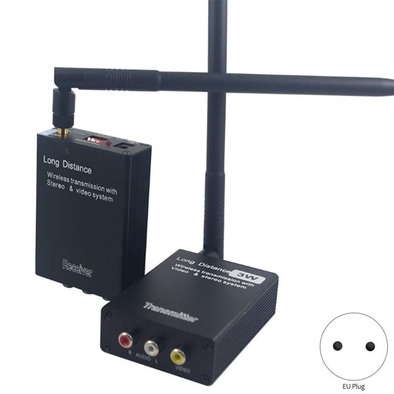 2.4Ghz HIFI Digital Wireless Audio Video Adapter Receiver Music Wifi Transmitter Receiver 3W With 3.5Mm Cable EU Plug