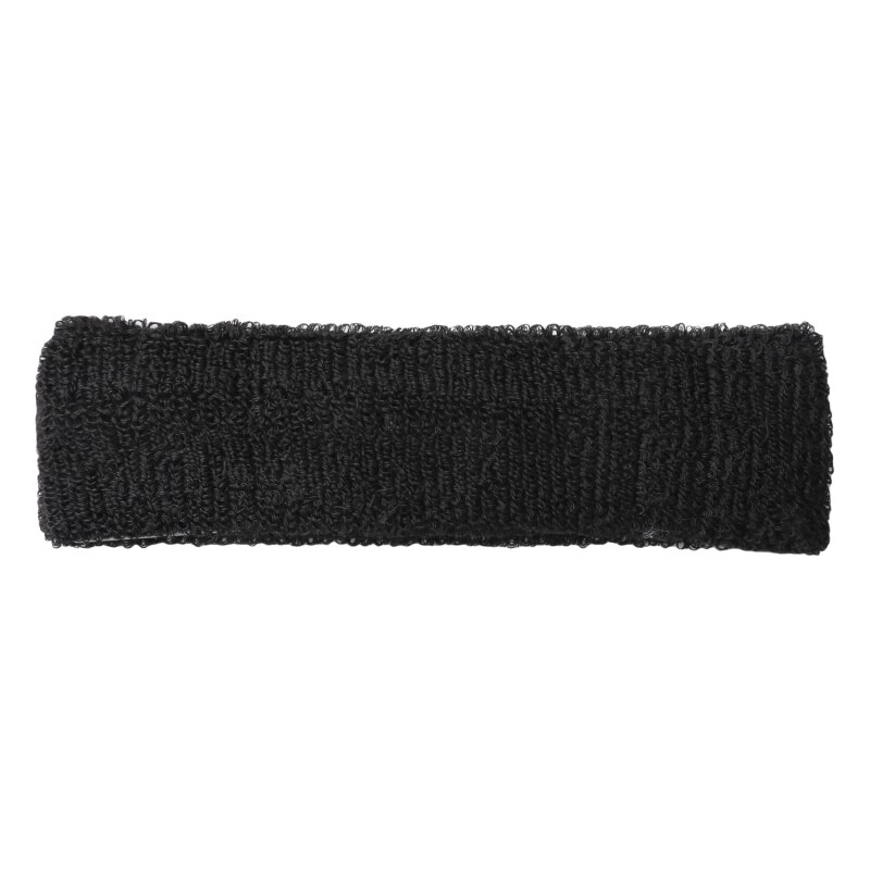 Katoen Elastische Zweetband Basketbal Sport Hoofdband Vrouwen Mannen Gym Fitness Zweet Haarband Volleybal Tennis Running: black