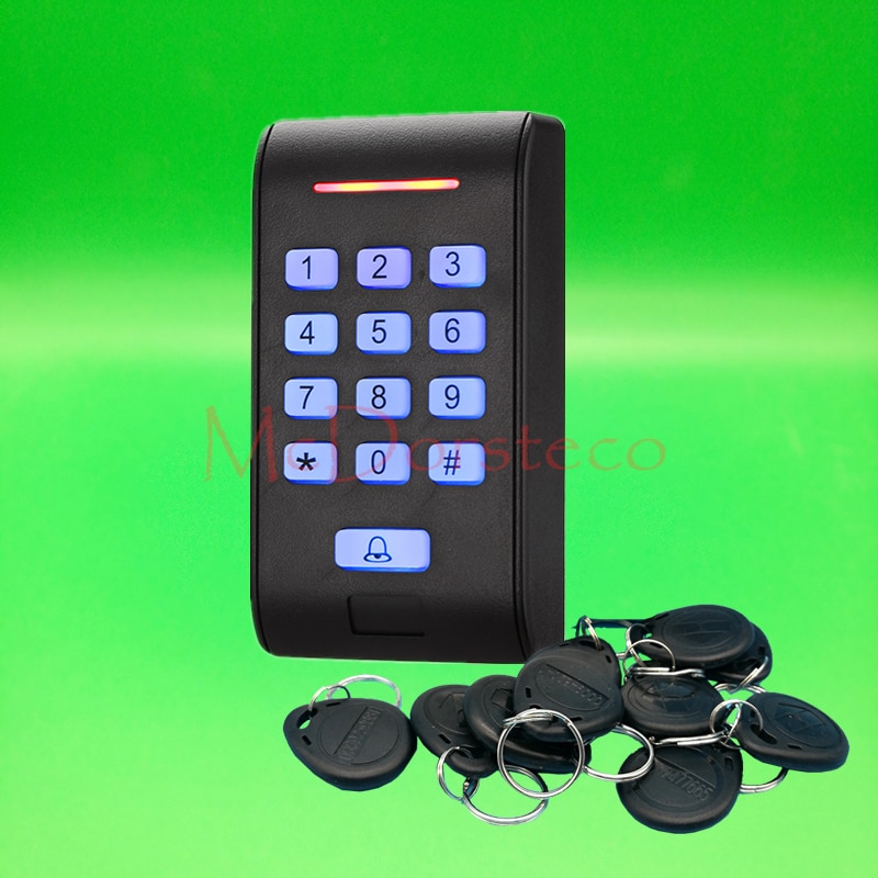 Backlight keypad 125khz Rfid Access Control EM ID Keypad Single Door Stand-alone Access Controller & Wiegand 26 bit In/Output