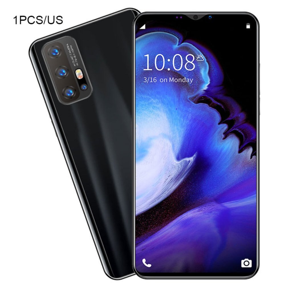 Z6 Pro Smartphone 5.8 pouces écran Smartphone 512M + 4G Android Smartphone 3D verre plaqué couverture arrière noir