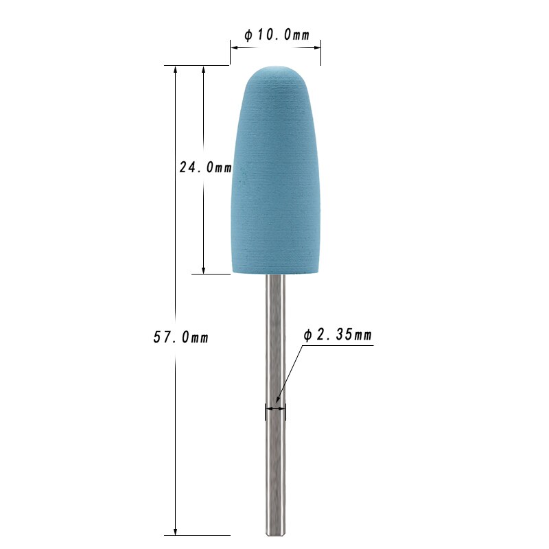 Maohang 5 stk/parti pro negle gummi silikone polermaskine slibebore skærer elektrisk manicure maskine tilbehør