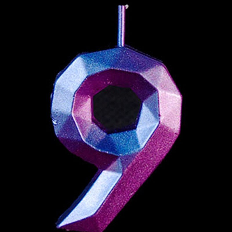 Verjaardag Kaarsen 1 2 3 4 5 6 7 8 9 0 Gold Kids Jongen Meisje Verjaardag Voor Cake Party levert Decoratie Cake Kaarsen: 9