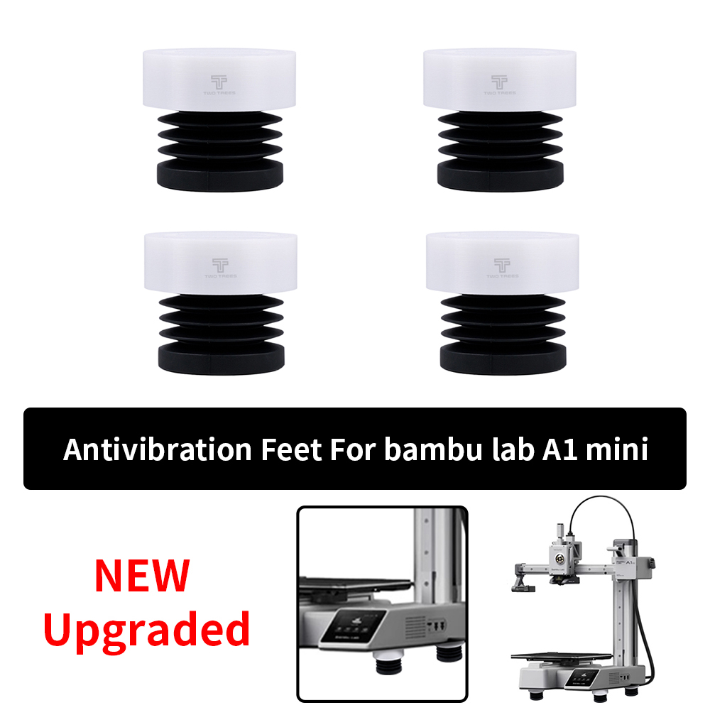 For Bambu Lab A1 mini 3D Printer Anti Vibration Feet Pad Anti-slip Anti-Shock Dust-proof Rubber Foot Pad Bambulabs A1 mini Parts