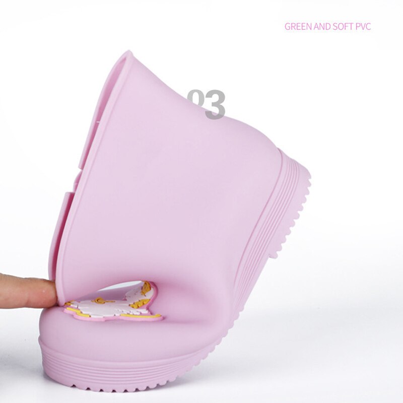 Loveewalk Unicorn Boots Baby Girl Rain Boots Pink Yellow Summer Girls Shoes Outdoor Ankle Rain Boots Toddler Shoes