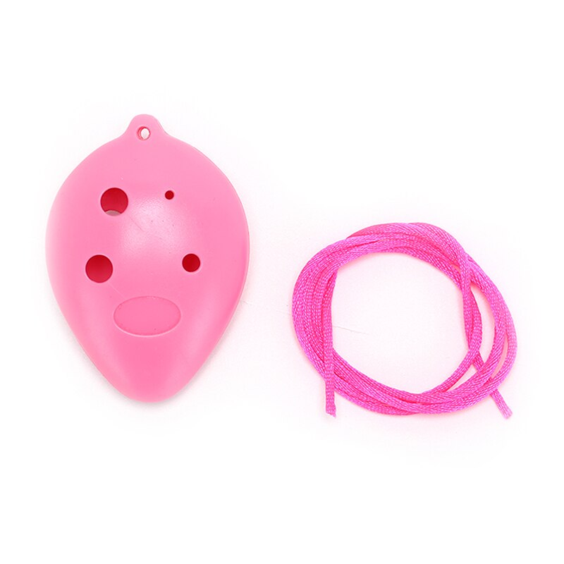 1Pc Plastic Materiaal 6 Hole Ocarina Plastic C Legend Ocarina Fluit Instrument Nieuw En: Red