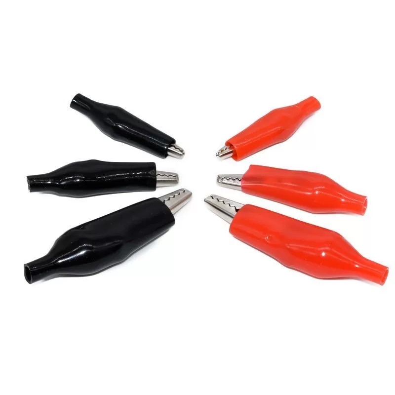 10Pcs Alligator Clip Elektrische Diy Test Lead Alligator Double-Ended Alligator Clip Kakkerlak Clip Test Jumper 28Mm 35Mm 45Mm