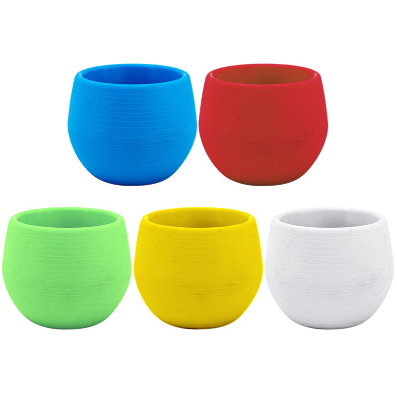 6 -farve mini-urtepotter indendørs have til kontordekoration eller sukkulente planter desktop-urtepotter hjemmetilbehør