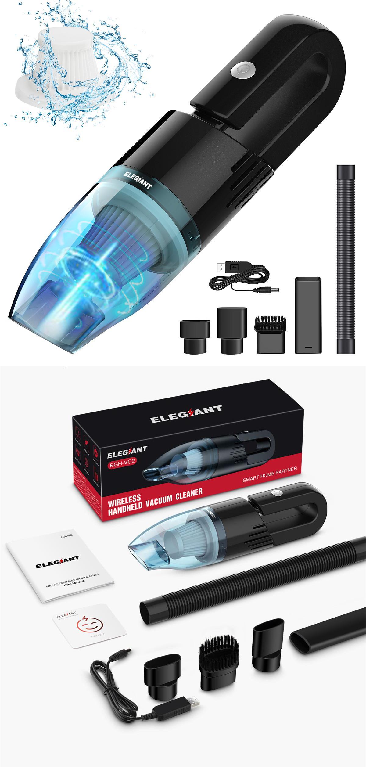 Handheld Cordless Vacuum Cleaner 120W 6000Pa Strong Suction 4000mAh Battery Portable Rechargeable for Home Office Car Pet Hair