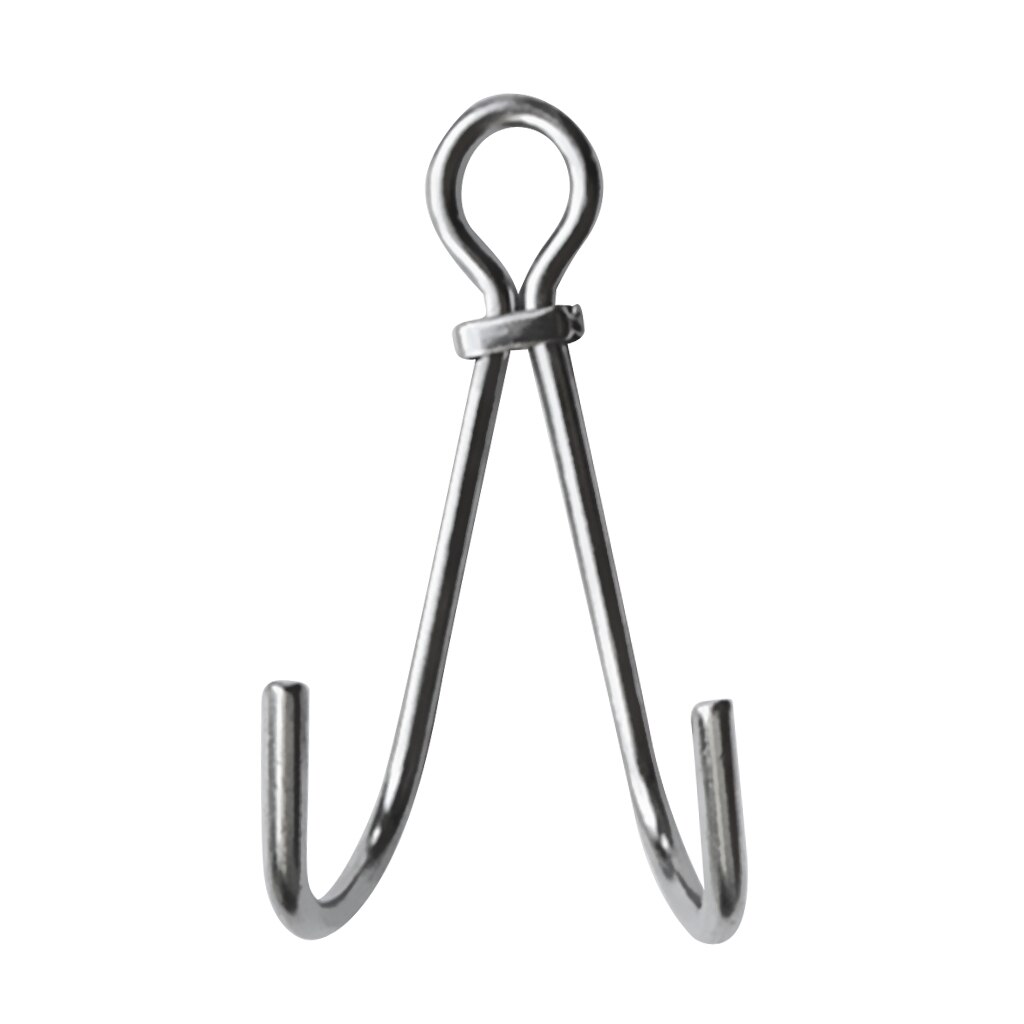 13.5cm Safety Scuba Dive Double Reef Hook For Underwater Photography Silver