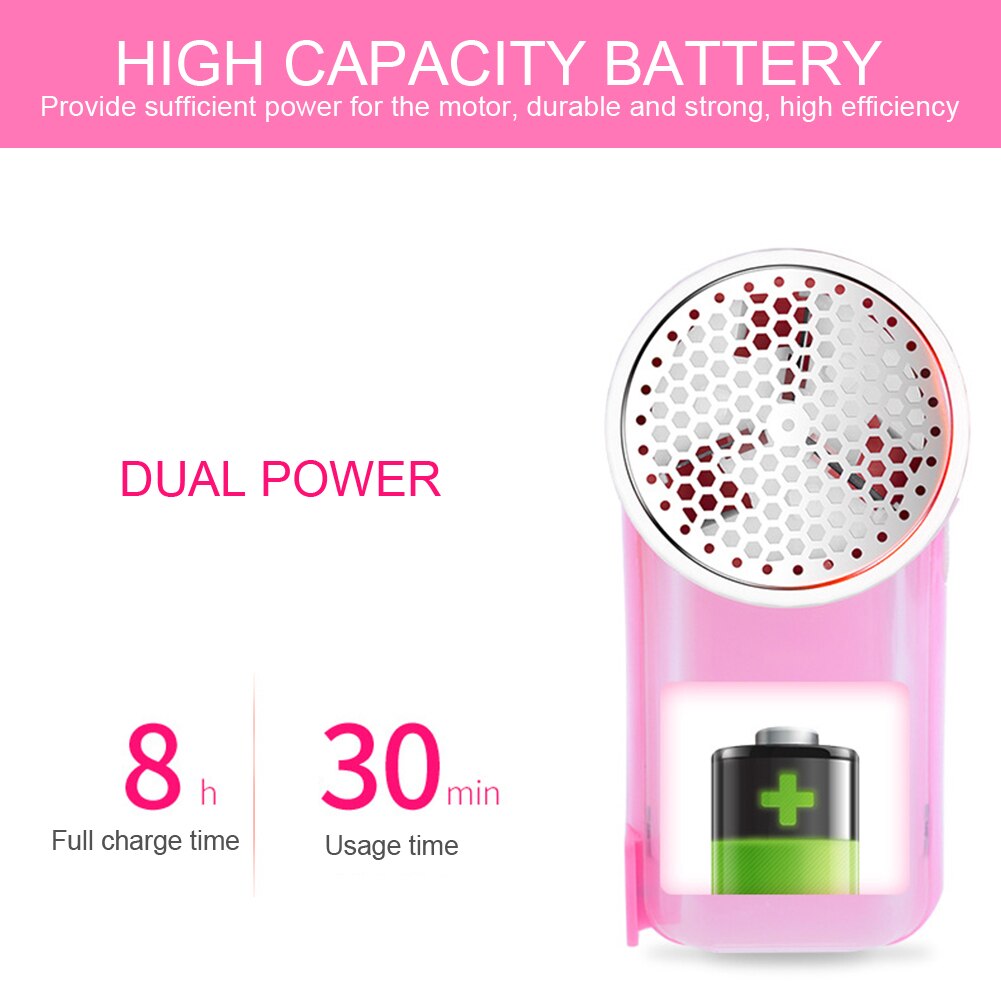 Electric Fabric Lint Remover USB Rechargeable Dust Removal Brush Power Display Car Home Dust Collector Cleaning Brush