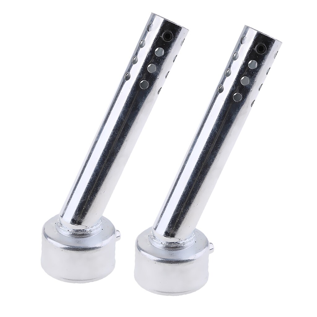 2pcs Universal Metal Exhaust Baffle - 48mm Angled DB Killer - Noise Reducer