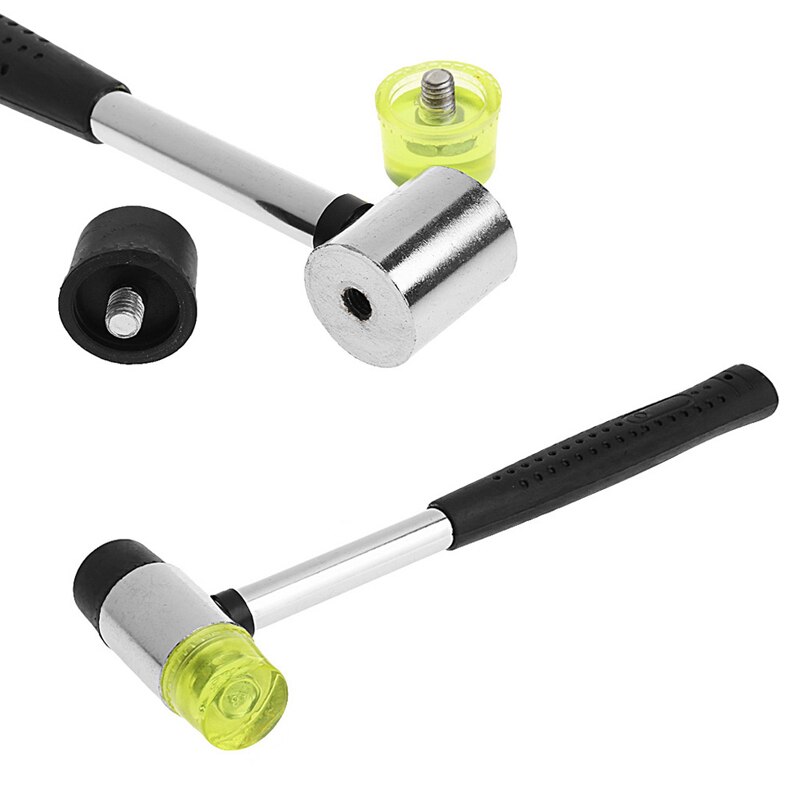 25Mm Dubbele Gezicht Soft Touch Hamer Rubber Hamer Lederen Diy Gereedschap