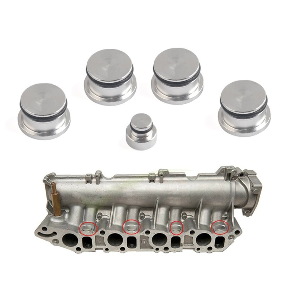 Aluminum Auto Intake Manifold Swirl Flap Blind Plug Kit Plugs For Opel For Saab For Fiat For Alfa Romeo 1.9 Z19DTH