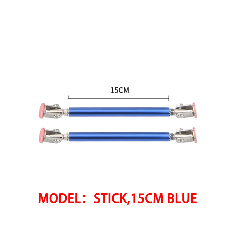 2psc 150Mm Universele Auto Splitter Staven Racen Verstelbare Voorbumper Lipsteun Steunsteun Beugel Trekband Pull Bar Kit