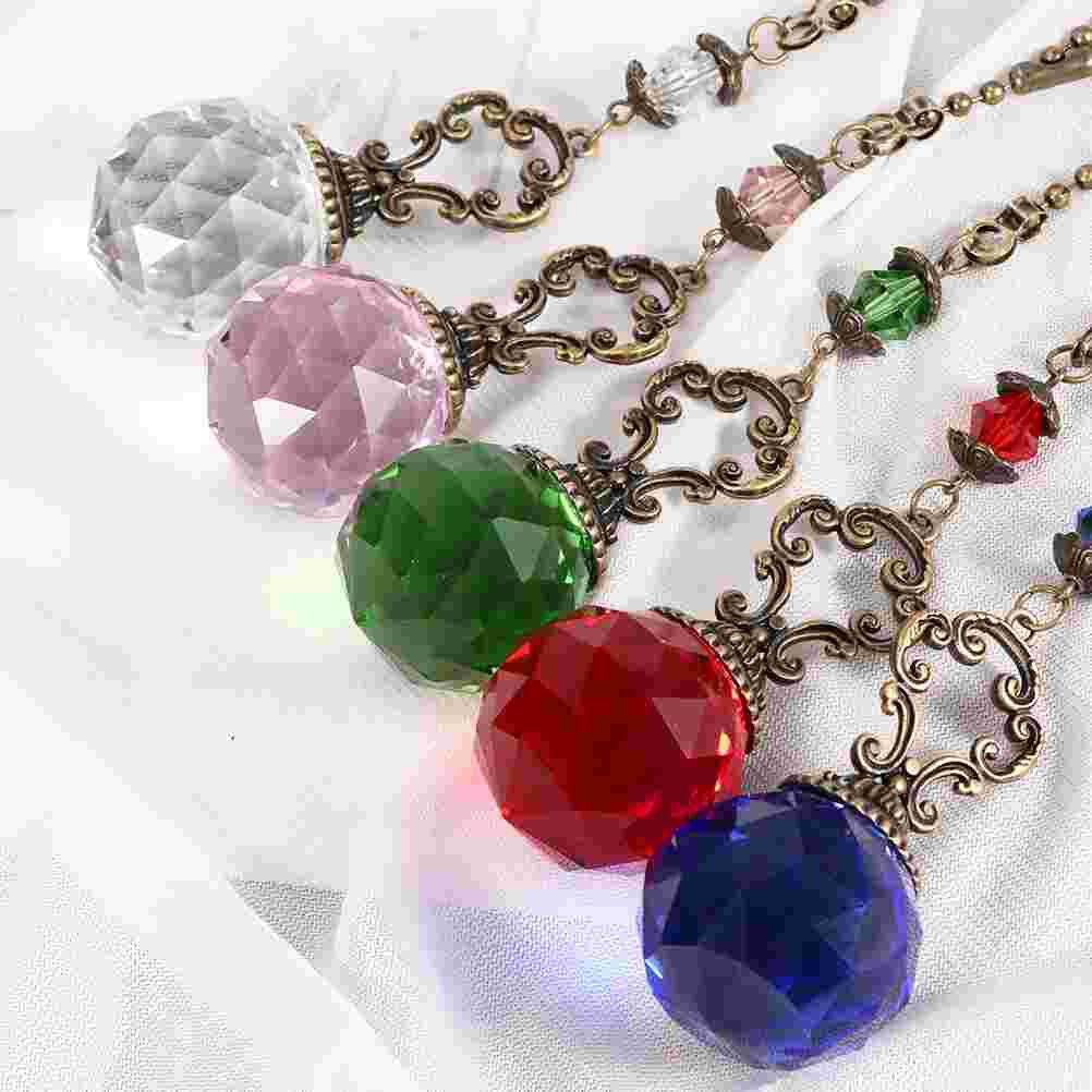 2Pcs Crystal Ceiling Fan Chain Unique Light Hanging Adorn Crystal Decor