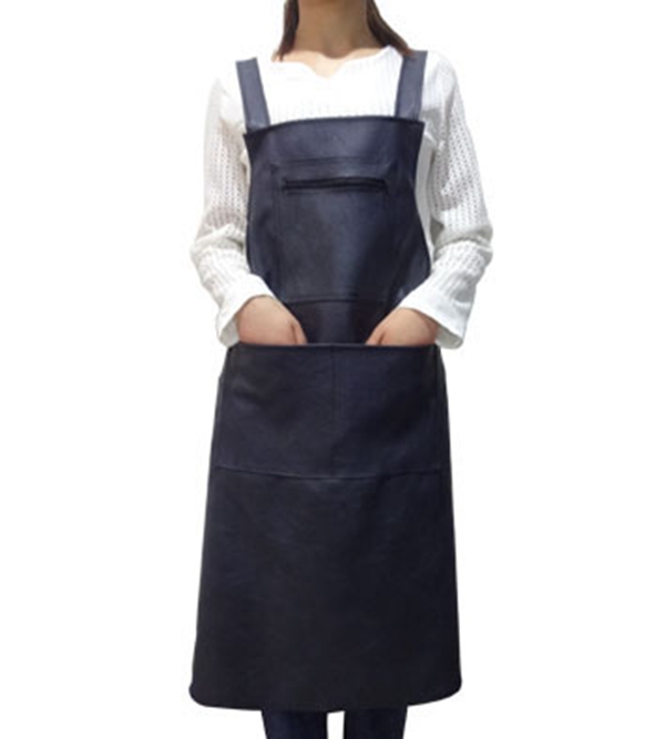 Cuir coréen imperméable et tablier de cuisine, salopette en PU, pour usage domestique, pour hommes et femmes