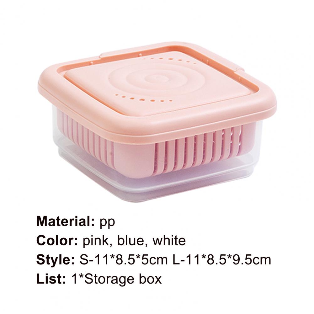 Storage Holder Multi-use Double Layer PP Kitchen Drainage Food Holder for Home Herb Spice Vegetable Fruit Storage Boxes