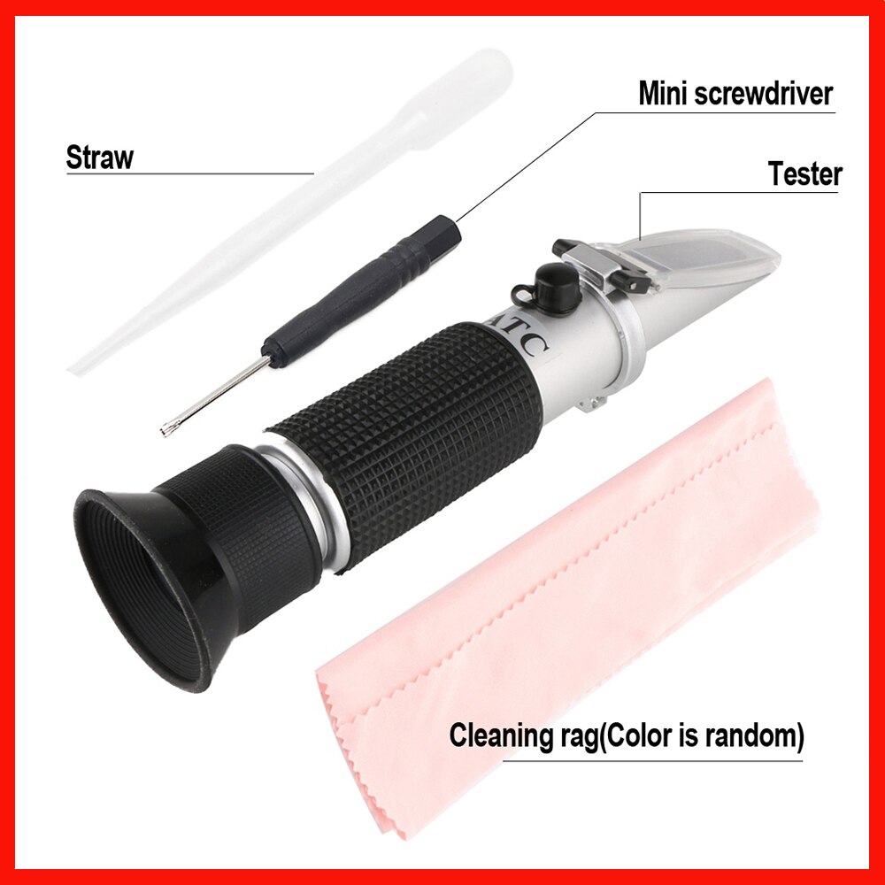 RZ Handheld Soy milk refractometer concentration meter 0~30% bean juice milk Brix meter refractometer sugar meter Refractometer