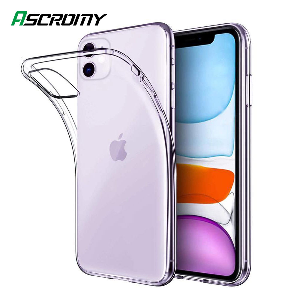 Ultra thin Slim Clear Case For iPhone 11 Pro Max 11Pro XS X XR 7 8 Plus 6 6S SE 12 Mini Transparent Cover Phone Accessories