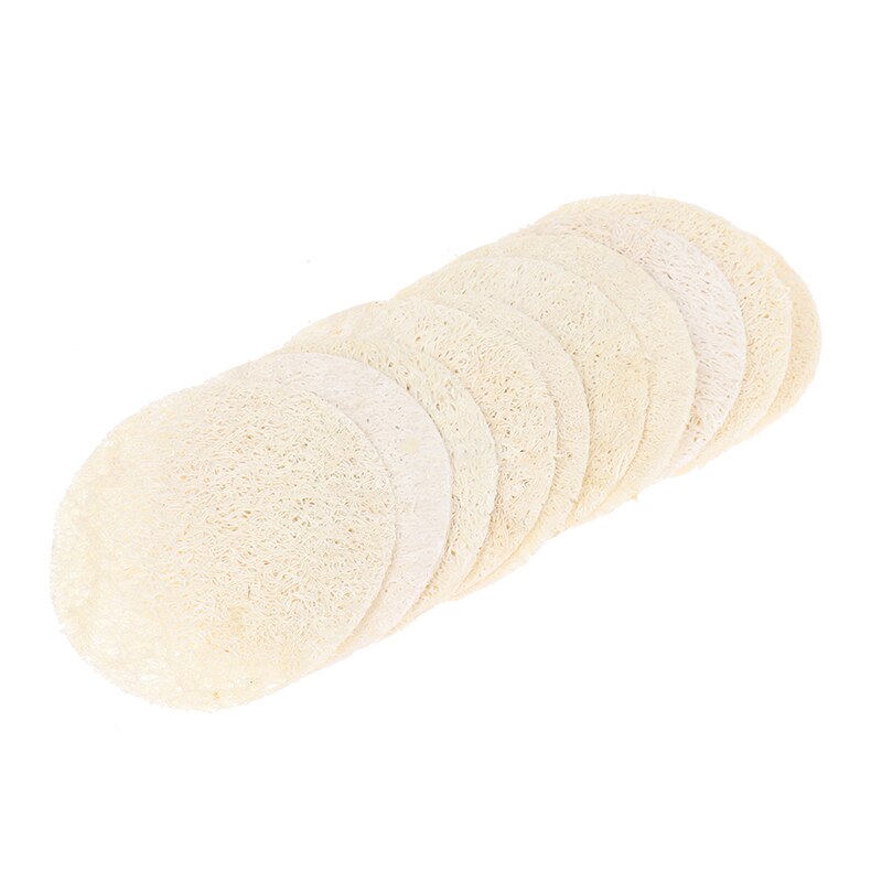10pc Natürliche Luffa Schwamm Schlecht Reiben Peeling Schlecht Handschuh Oval Schlecht gesicht Handtuch