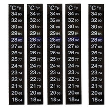 Báscula Dual, termómetro líquido para tanque de peces de 18 grados y 34 grados, pegatina de temperatura, adhesivo Digital para Tira adhesiva LCD