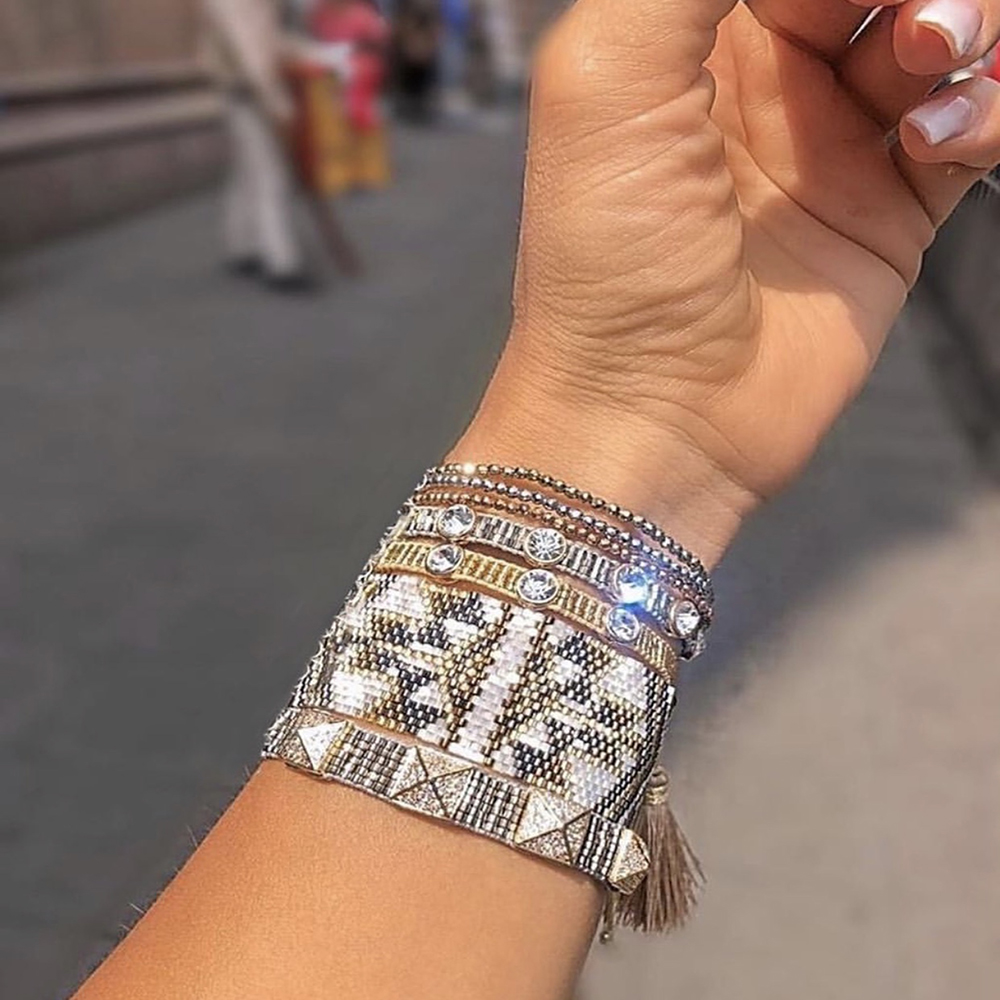 BLUESTAR Delica MIYUKI Bracelet For Women Trendy Jewelry Star Armband Mexican Heart Pulseras Femme Handmade Woven Tassel: Default Title