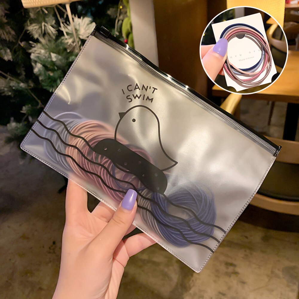 100pcs/Pack Girls Colorful Nlyon Elastic Hair Bands Child Adult Ponytail Holder Rubber Bands Hair Rope Kids Hair Accessories: Multicolor