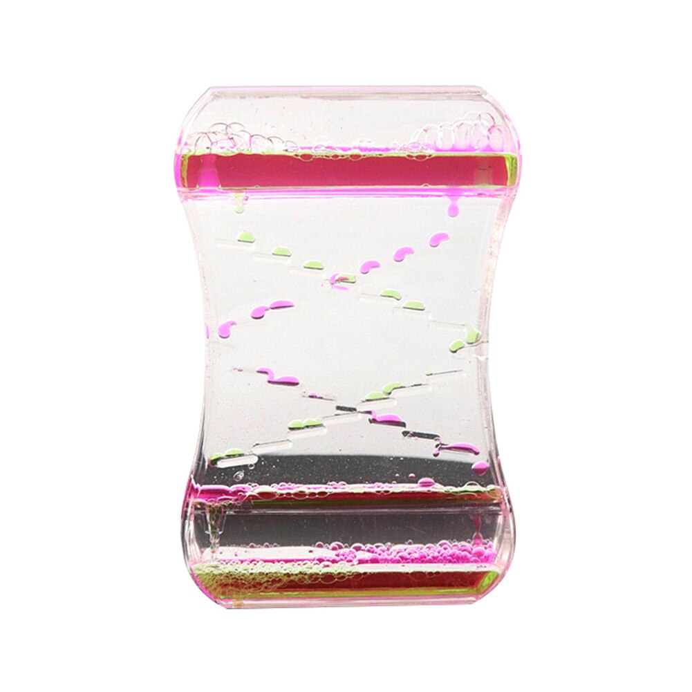 Anti stress fidget leksak tvåfärgad oljestege flytande vatten sensorisk lugnande rörelsestimer antistress lindra ångestleksak