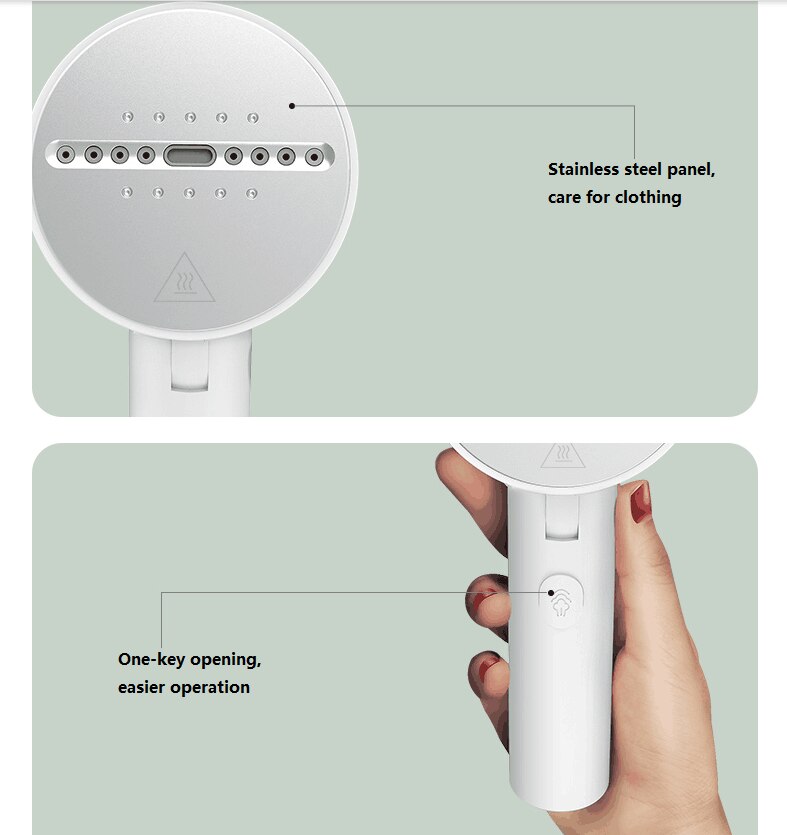 220V Handheld Garment Hanging Ironing Machine Portable Foldable Clothes Steam Iron