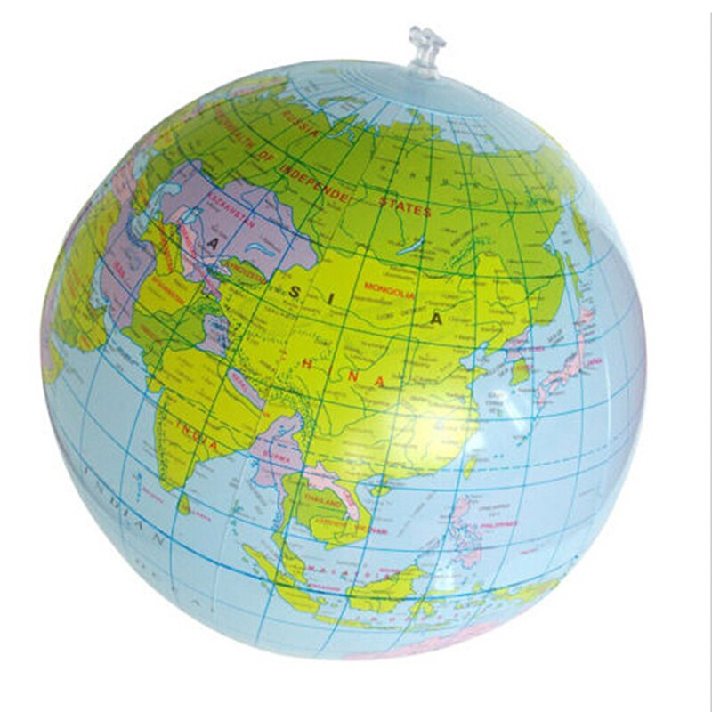 1 stk 30cm oppustelig klode verden jord ocean kort bold geografi læring uddannelsesmæssig strandbold børnelegetøj
