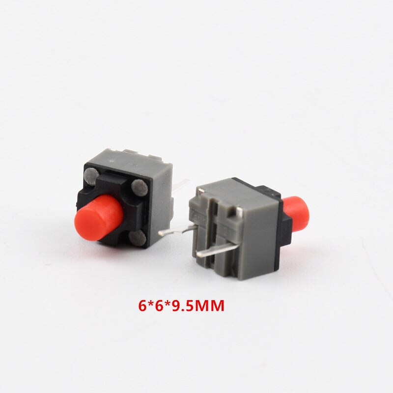 10Pcs Kailh Mute Knop 6*6*4.3/7.3/9.5Mm Vierkante Stille Schakelaar It Zijn Draadloze Muis bedrade Muis Micro-schakelaar Muis Knop Tact Switch: 10Pcs 9.5H