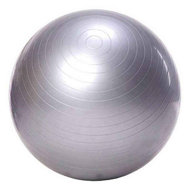 Oefenbal yogabal gratis pomp- barstbestendige fitnessballen ,65cm, ideaal voor yoga pilaties buik- en kernoefeningen (grijs 65 dia: Default Title