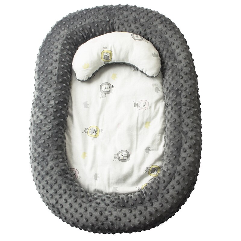 Sondr berço portátil e oval para bebês, berço fofo e macio para quarto de recém-nascido, camas amortecedoras para bebês decoração da cama: bed001-09