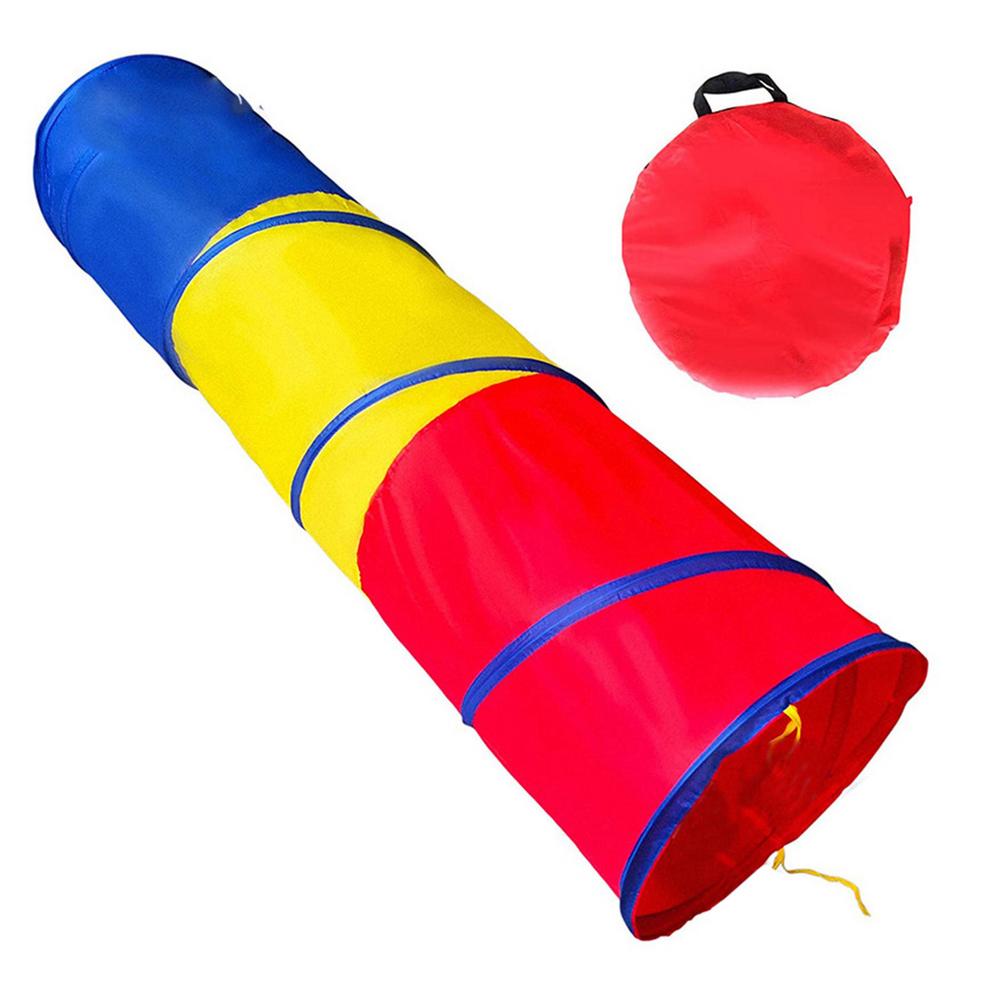 Kid Kruipen Tunnel Indoor Speelhuis Outdoor Fun En Handig Inklapbare Tent Spel Kanaal Tent Pijp Multi-color Kanaal: A