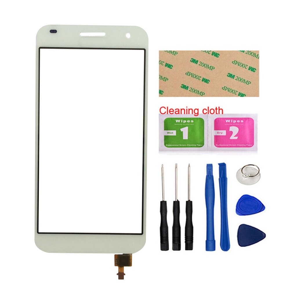 Pantalla táctil de cristal de 5,5 pulgadas para Huawei G7, digitalizador de pantalla táctil, piezas y herramientas de reparación de Panel de vidrio frontal, pegamento 3M