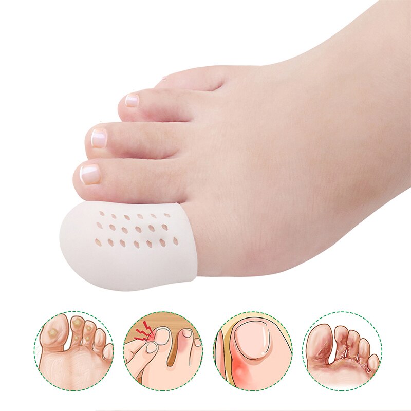 Pexmen 2 Teile/para Gel Zehe Separator Ballen Knochen Ektropium Erzähler Zehen Außen Gerät Fuß Pflege Werkzeuge Hallux Valgus Korrektor: verrotten
