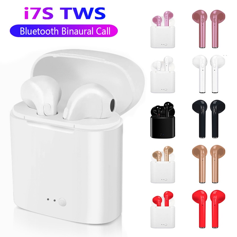 I7s Tws Draadloze Hoofdtelefoon Bluetooth Oortelefoon Met Microfoon Opladen Doos Oortelefoon Sport Headset Opladen Box Voor Iphone