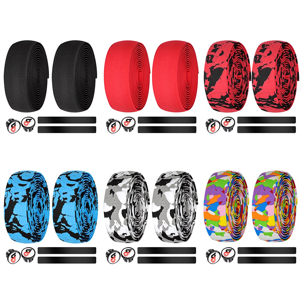Cinta de goma EVA para manillar de bicicleta de montaña, resistente al desgaste, antideslizante, engranaje fijo, cubierta de volante, accesorios de ciclismo