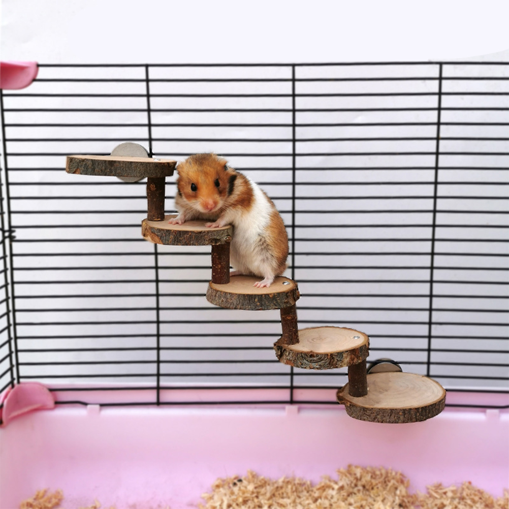 1pc Hamster Springboard Ladder Gnawing Pet Playing Biting Ladder for Chinchillas Guinea