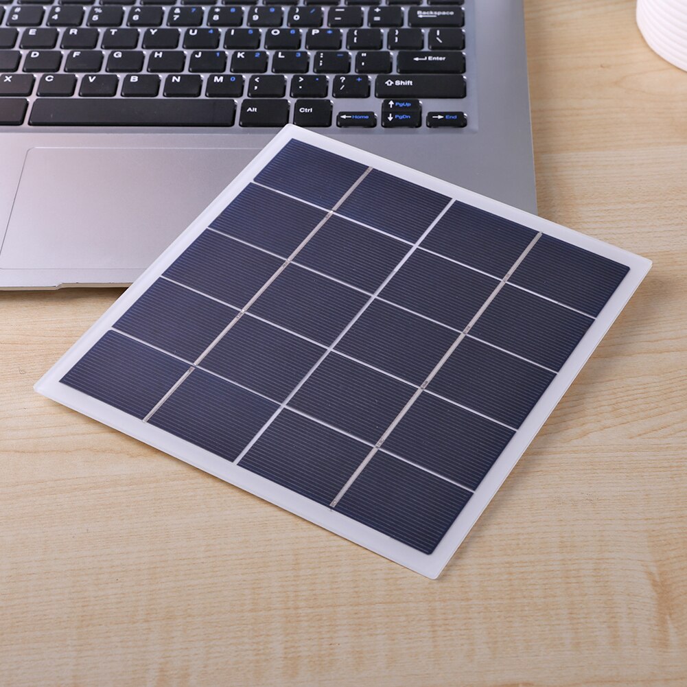 DIY Polycrystalline Solar Panel Charger 4W 5V 6.9x6.8 inch Silicon Solar Battery Automatically Recharging Durable Elements