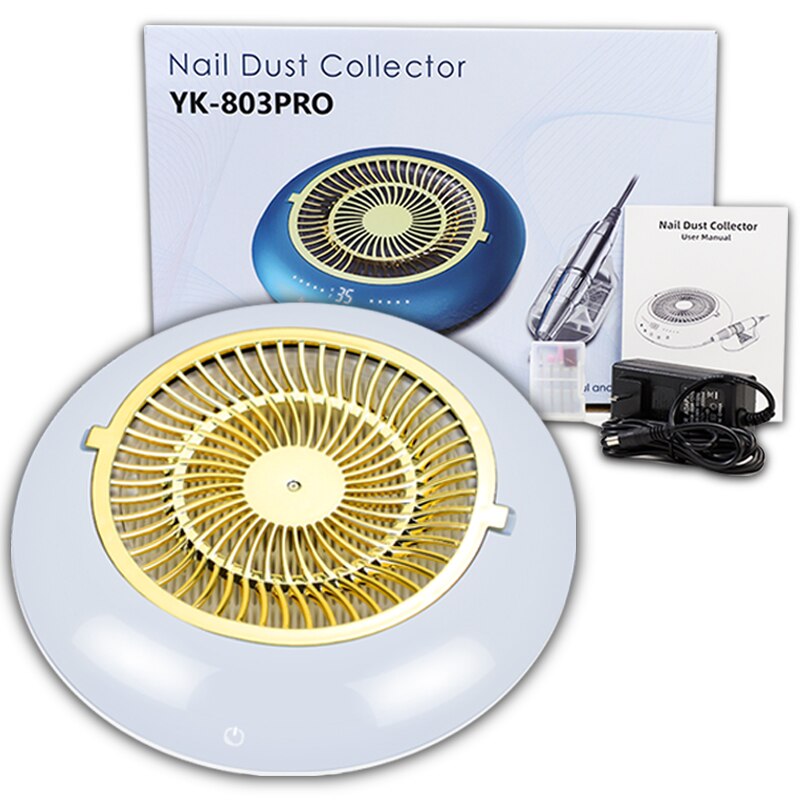 Nowy 2w1 35000 obr/min wiertarka robić paznokci maszyna z silne ssanie odpylacz robić paznokci niski poziom hałasu robić paznokci odkurzacz maszyna robić manicure: biały / UK