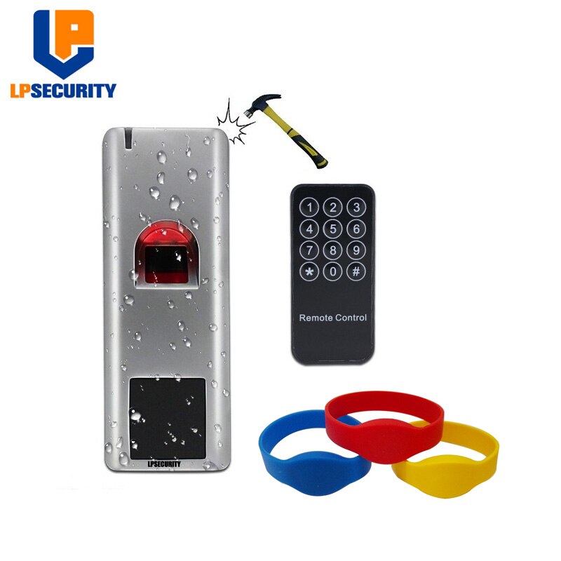 Waterproof IP66 Metal RFID Fingerprint access control system rfid 125khz reader home door lock gate opener access control