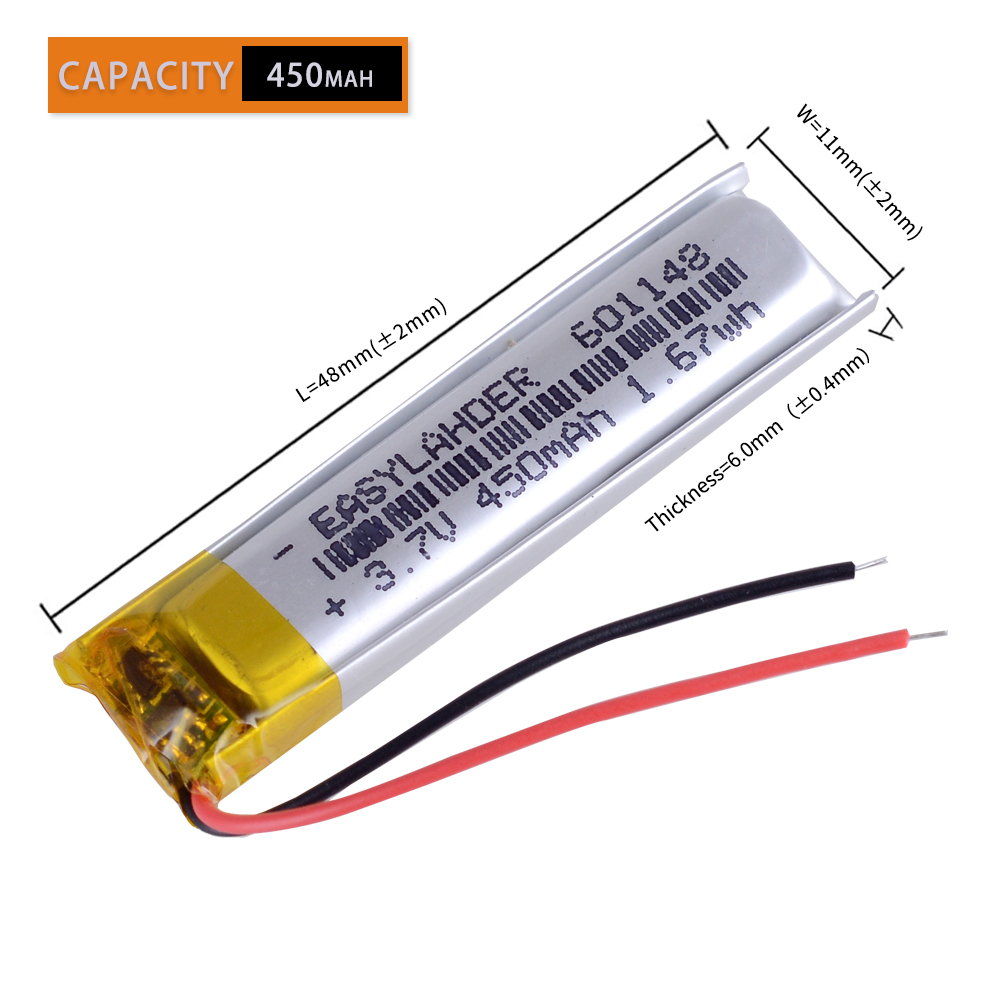 601148 601250 Acumuladores de 3,7 V 450 MAH en el ratón rat9 Batería recargable las baterías para el ratón r. a. t. 9 Reemplazar
