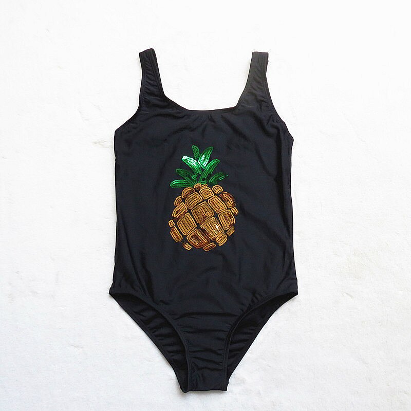 Pineapple Girls Swimwear One Piece Teenagers Swims... – Grandado
