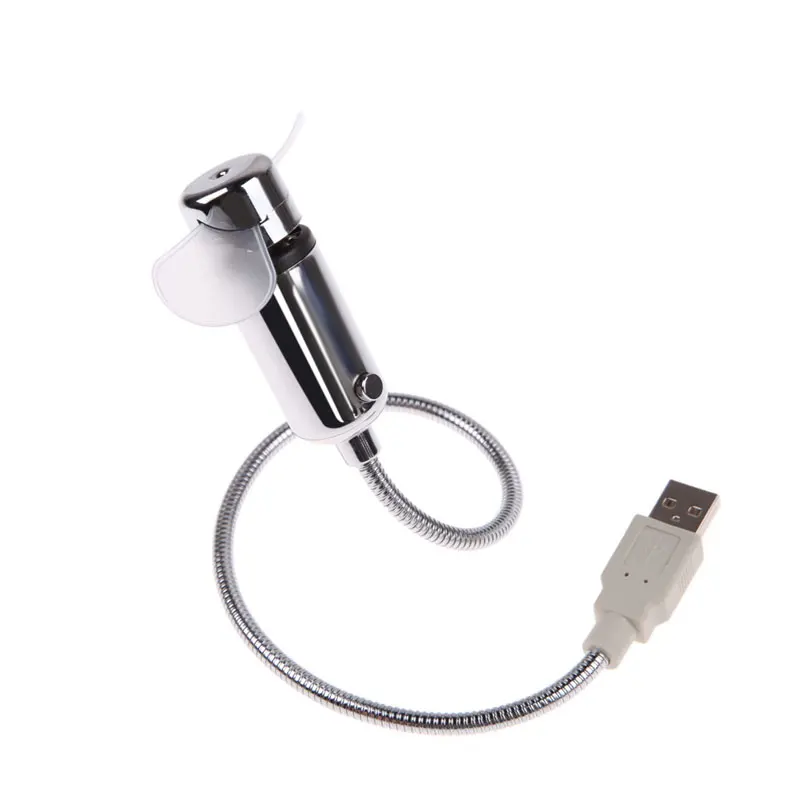 Usb Gadget Duurzaam Verstelbare Mini Flexibele Fan Led Light Usb Fan Tijd Klok Desktop Klok Cool Gadget Tijd Display